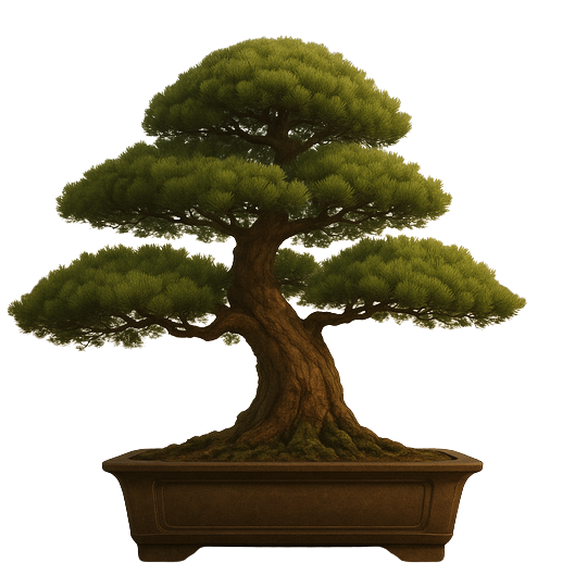 Zen bonsai tree